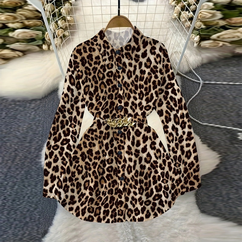 Elevé Luxe Women's Elegant Lapel Button-Down Top