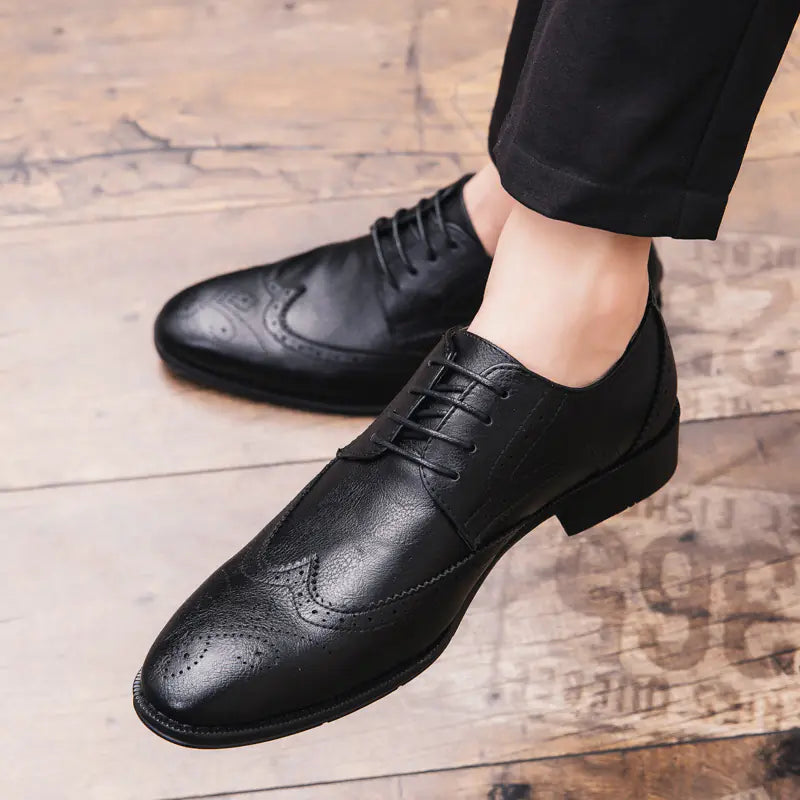 Elevé Pointed Toe Business Dress Shoes for Men