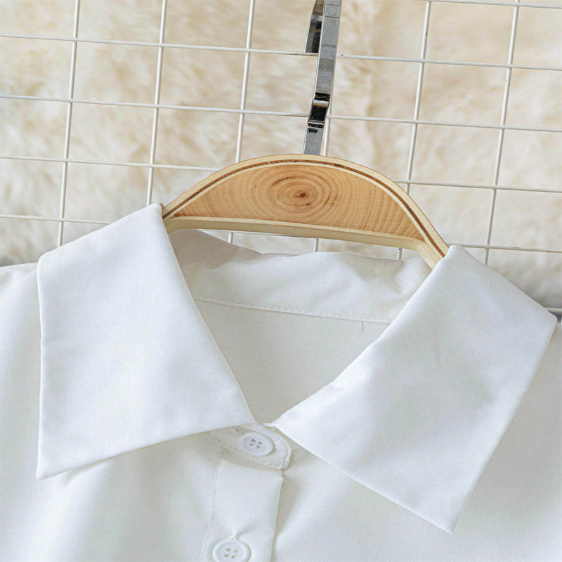 Elevé Luxe Women's Elegant Lapel Button-Down Top