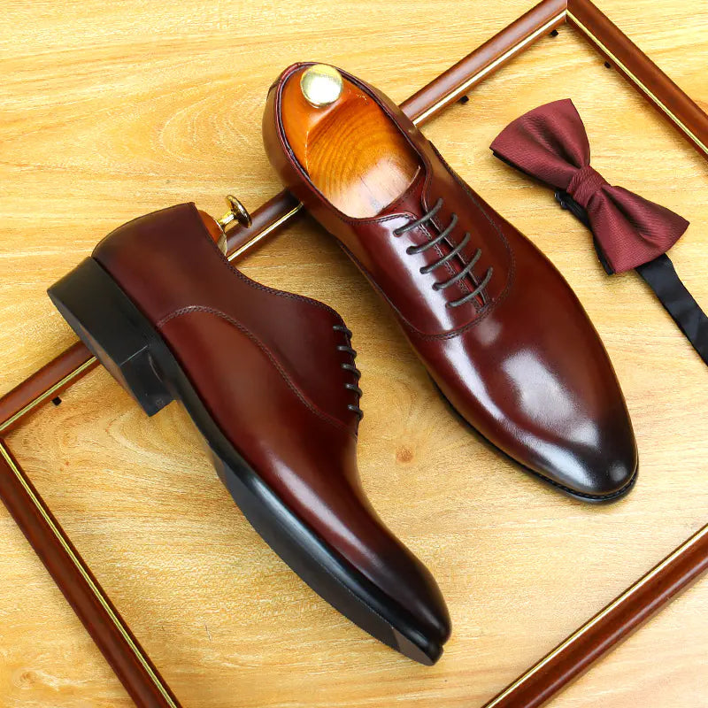 Elevé Breathable British Leather Shoes for Men