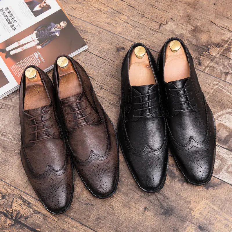 Elevé Pointed Toe Business Dress Shoes for Men