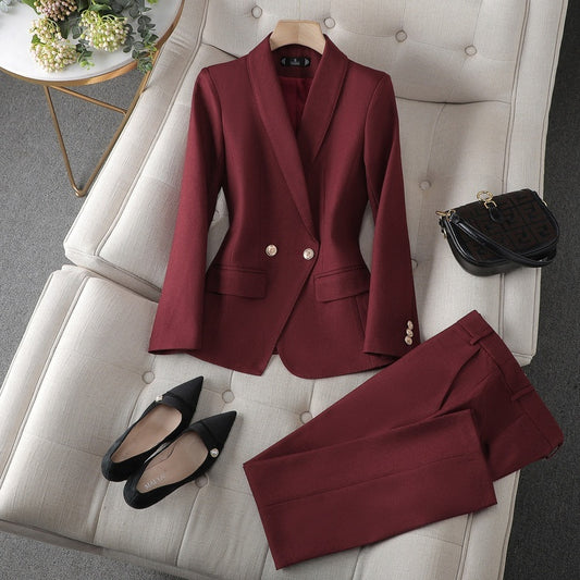 Elevé Elegant Business Suit Two-piece Set